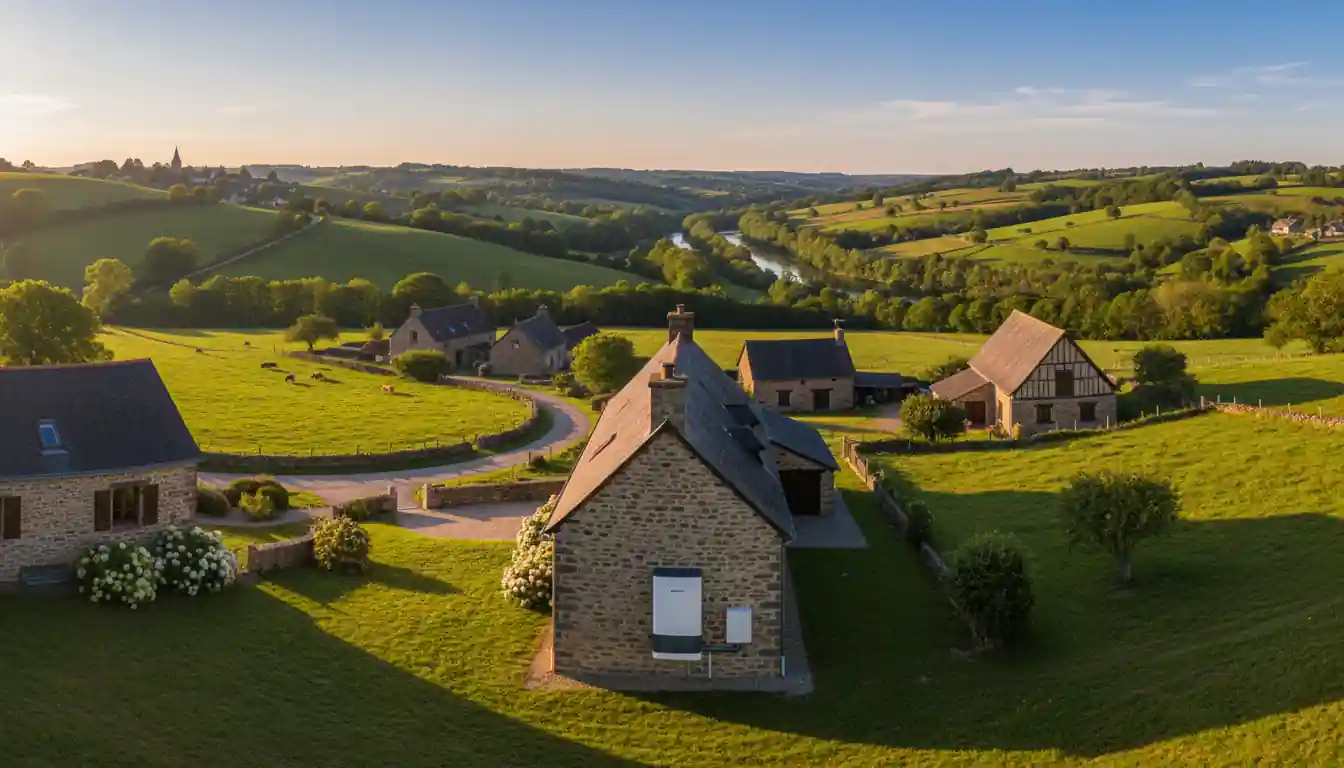 Maison moderne équipée d'une pompe à chaleur en Creuse